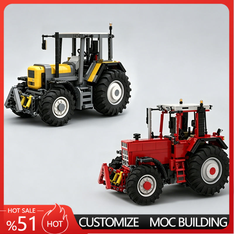 Agriculture Farming Education - 농장 트랙터 MOC 모델 농업용 차량