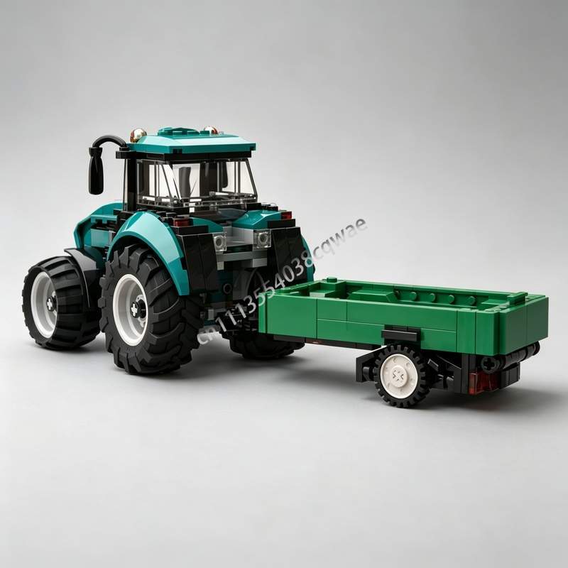Agriculture Farming Education - 342PCS 농장 트랙터 트레일러 빌딩 블록