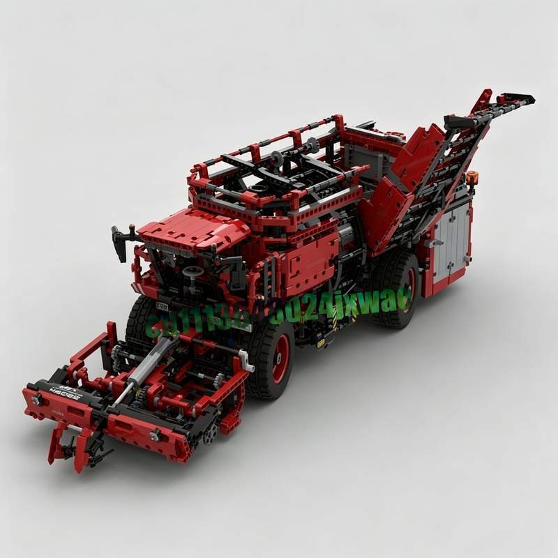 Agriculture Farming Education - 3747PCS 레드 농업 수확기 농장 차량