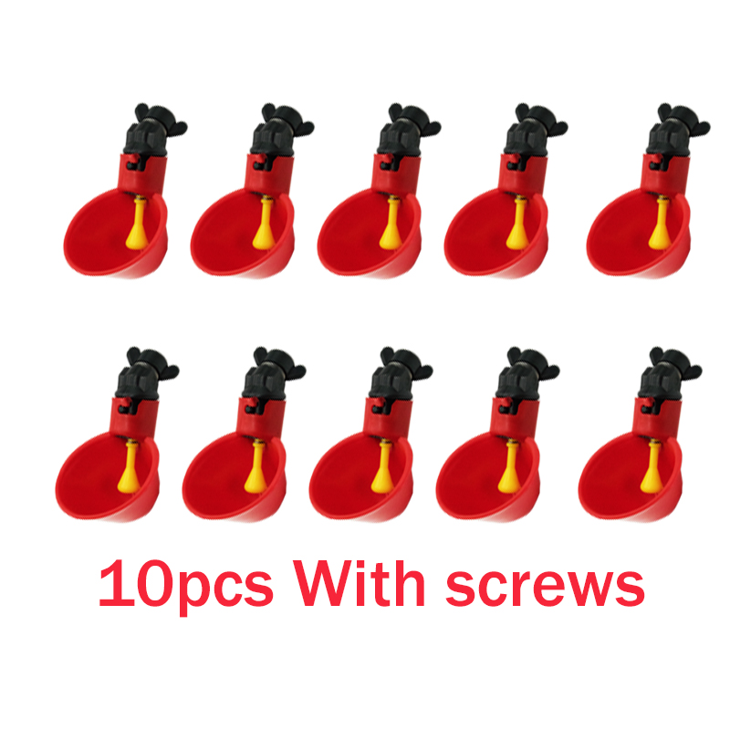 Chicken Nipple Drinker - 10Pcs 치킨 메추라기 매달려 물 컵