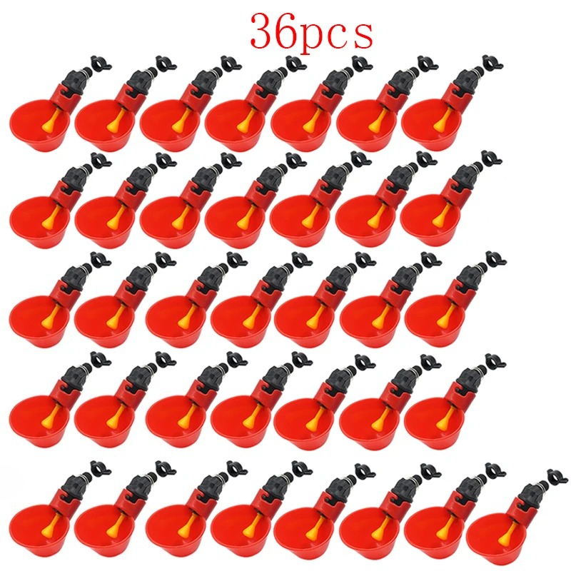 Chicken Nipple Drinker - 6-36Pcs 치킨 메추라기 매달려 물 컵