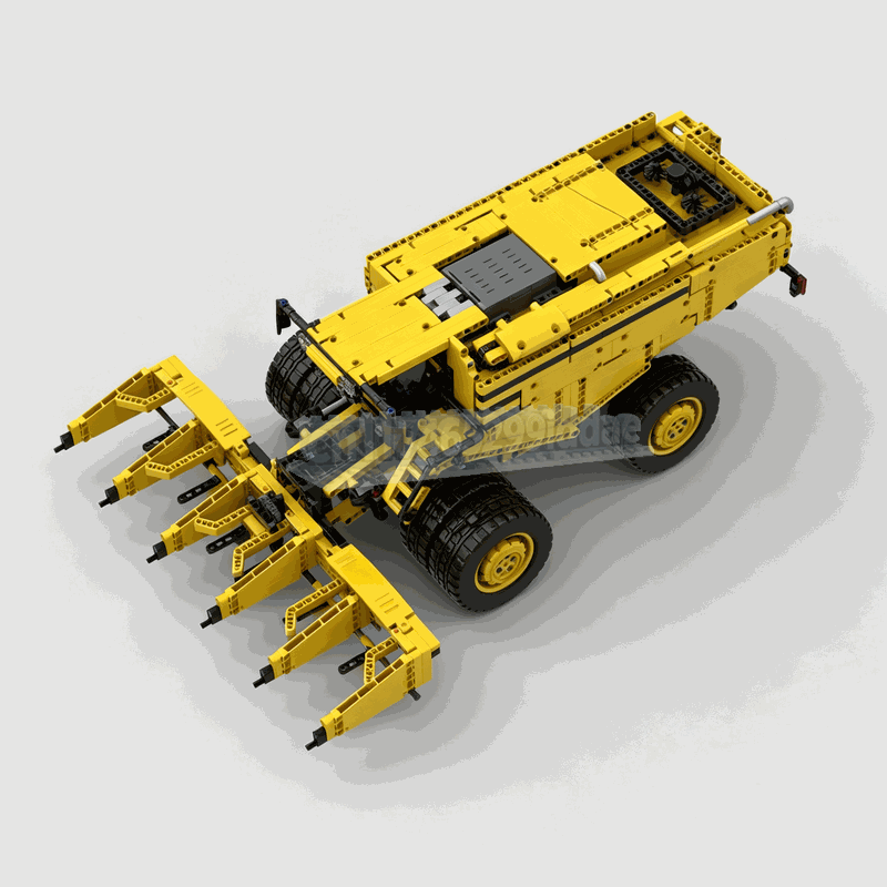 1587PCS 수확기 농기계 MOC 모델 맞춤형 퍼즐  - Agriculture Farming Education 리뷰 및 가격