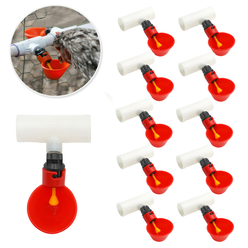 10Pcs 자동 치킨 메추라기 마시는 그릇 새 물 컵  - Chicken Nipple Drinker 리뷰 및 가격