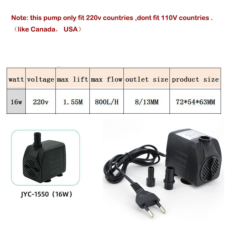 AC 220V 16W 25W 수중 워터 펌프 라이트 수 - Aquaculture Aerator Pump 리뷰 및 가격