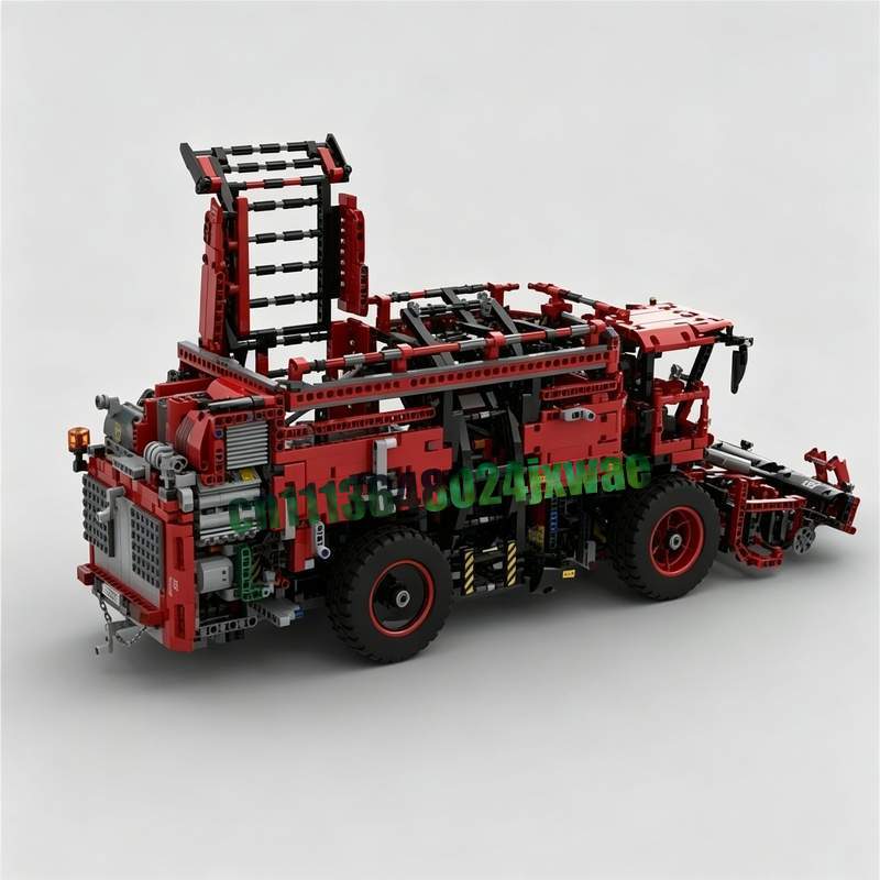3747PCS 레드 농업 수확기 농장 차량 모델 맞춤형 - Agriculture Farming Education 리뷰 및 가격