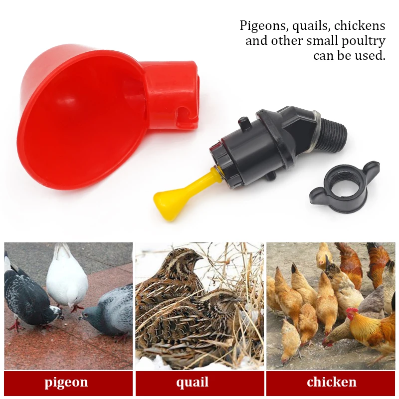 6-36Pcs 치킨 메추라기 매달려 물 컵 젖꼭지 마시 - Chicken Nipple Drinker 리뷰 및 가격