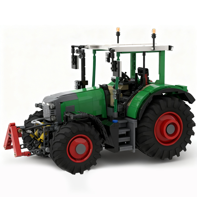 새로운 녹색 농장 트랙터와 빨간색 베일러 트레일러 MO - Agriculture Farming Education 리뷰 및 가격